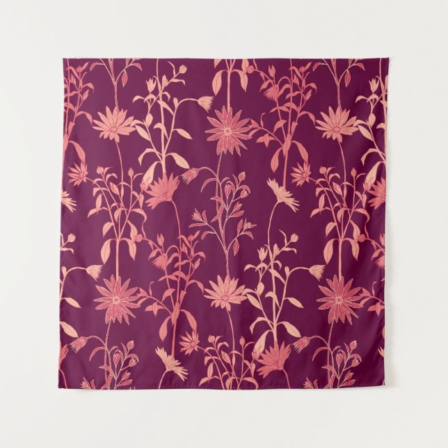 Tapete De Parede Elementos Separados: Vintage Floral (Frente)