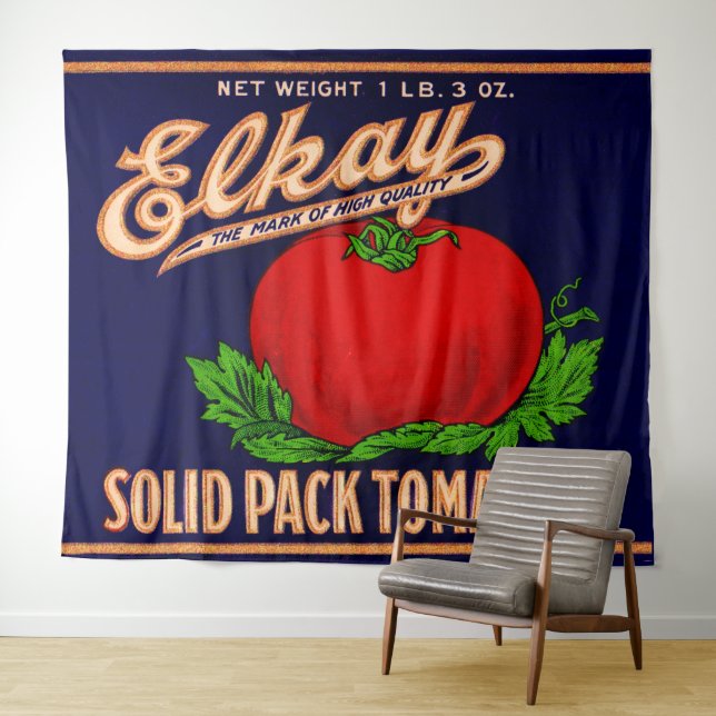 Tapete De Parede Elkay Solid Pack Tomates pode rotular impressão no (In Situ (Horizontal))