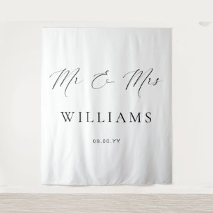 Tapete De Parede Ellesmere Sr. e Sra. Wedding Backdrop