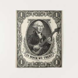 Tapete De Parede Em Rock Confiamos 1 Rock Washington Guitarra Vinta