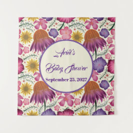 Tapete De Parede Encantamento de Chá de fraldas de flor selvagem