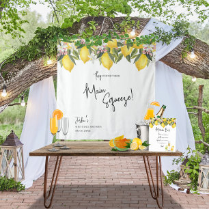 Tapete De Parede Encontrado o Chá de casamento de Lemon de Aquarela