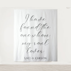 Tapete De Parede "Encontrei O Único" Banner De Fundo De Casamento