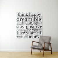 Encorajando Frases Padrão WordArt Preto Branco