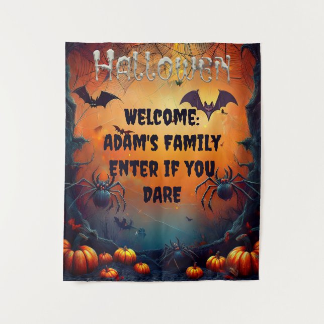 Tapete De Parede Enfeite de Parede de Halloween Personalizado Assus (Frente)