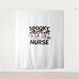 Tapete De Parede Enfermeira de Halloween Ghosts Cartoon Classic T-S