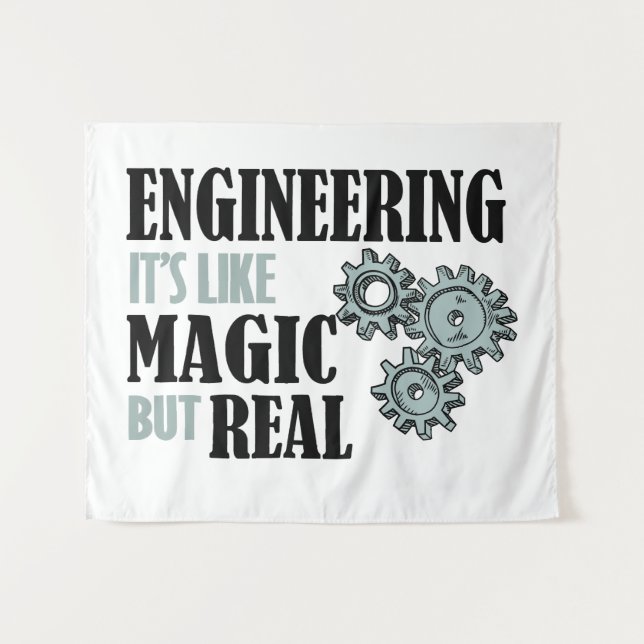 Tapete De Parede Engenharia - É como Magia, mas Real (Frente (Horizontal))