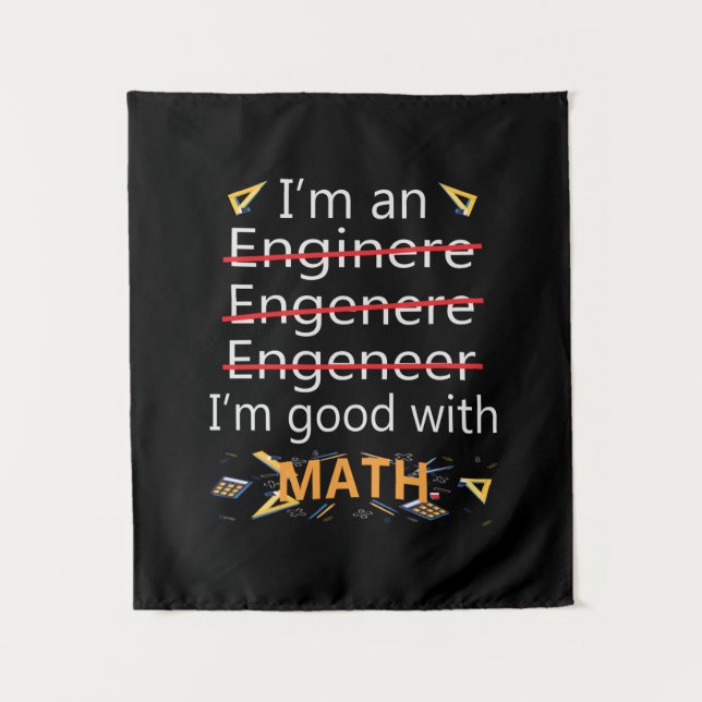 Tapete De Parede Engenheiro É Bom Com Matemática (Frente)