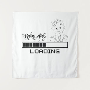 Tapete De Parede Engraçada Criança de camiseta grávida Mãe