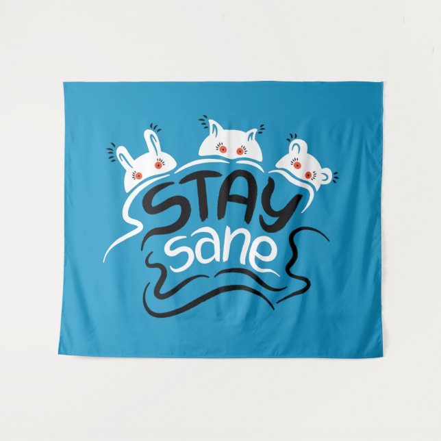 Tapete De Parede Engraçado Ansiedade Motivação Letoração Permaneça  (Frente (Horizontal))