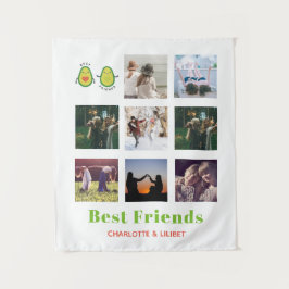 Tapete De Parede Engraçado BFF PHOTO COLLAGE Dif Personalizado AVOC