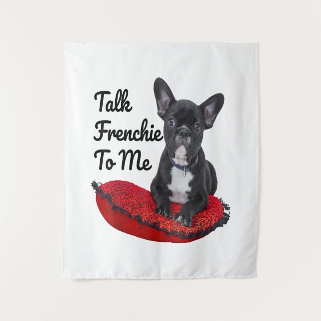 Tapete De Parede Engraçado Falar Francês Comigo Para O Cachorro Ao  (Frente)