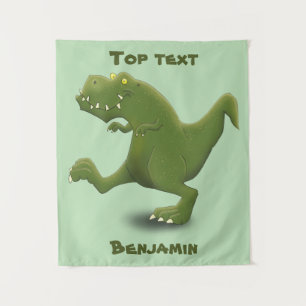 Tapete De Parede Engraçado humor de desenho animado de T rex dinoss