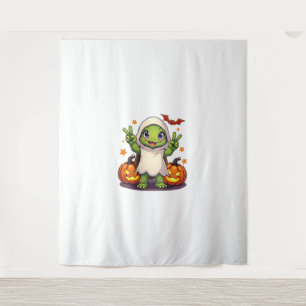 Tapete De Parede Engraçado Turtle Fantasma Pumpkin Boo Halloween Cr