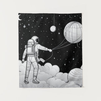 Tapete De Parede enture Murale Astronaute Monochrome | Art en Ligne