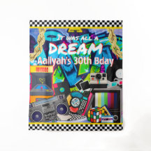 Era tudo um Sonho Retro Hip Hop Fundo de Grafite