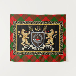 Tapete De Parede Erskine Clan Crachá & Motto com Leões