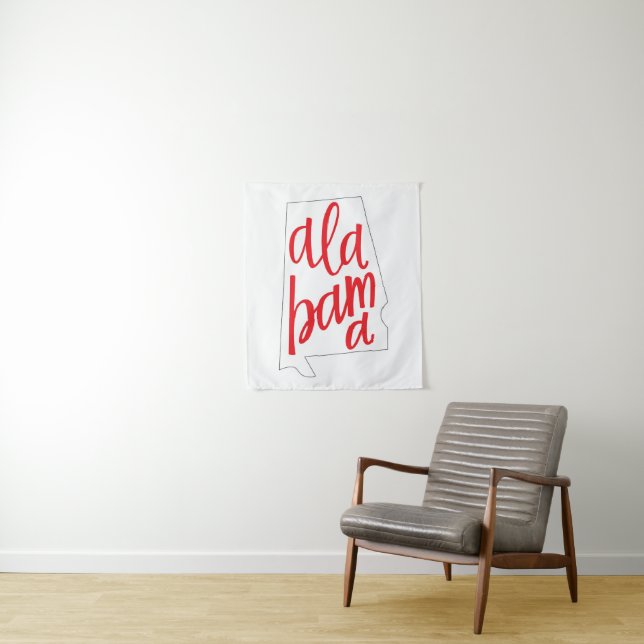 Tapete De Parede Esboço do estado de Alabama (In Situ)