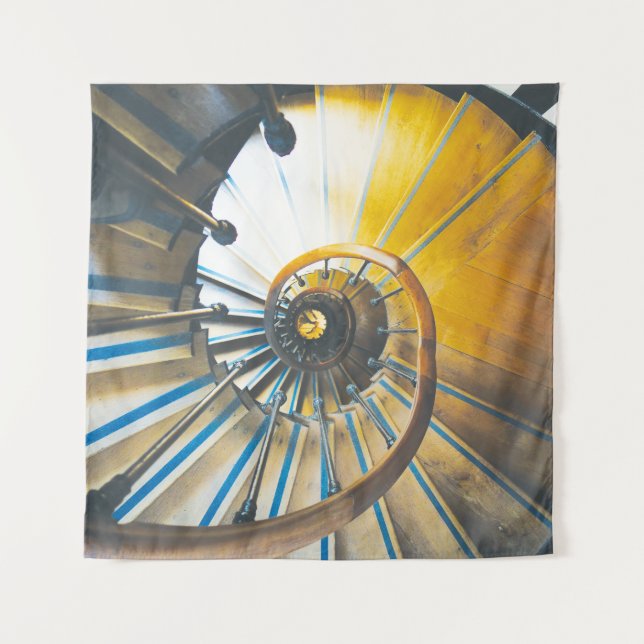 Tapete De Parede Escada espiral de Arc de Triomphe em Paris (Frente (Horizontal))