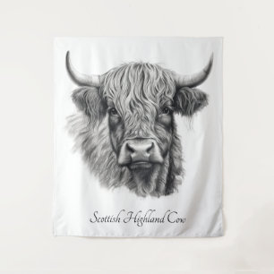 Tapete De Parede Escocesa de Vaca Highland Personalizável