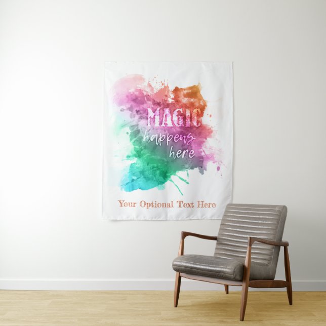 Tapete De Parede Escórias "mágicas" de texto personalizado (In Situ)