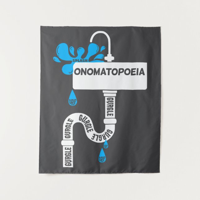 Tapete De Parede Escrevendo criativo ou poesia da nomatopoeia (Frente)