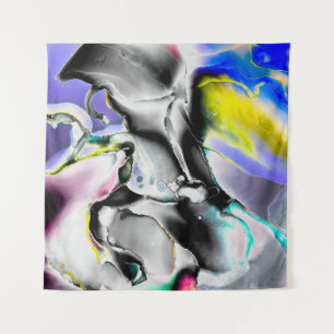 Tapete De Parede Espaço. Fundo Branco brilhante. Tabuleiro de fumaç