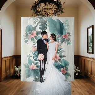 Tapete De Parede Espelhamento de Casamento de Essência Tropical Lev