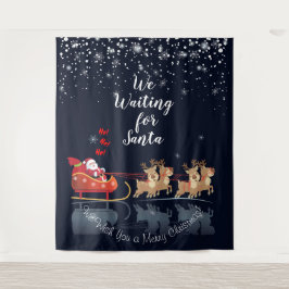 Tapete De Parede Esperamos por Papais noeis Ho! Ho! Ho! Feriado de