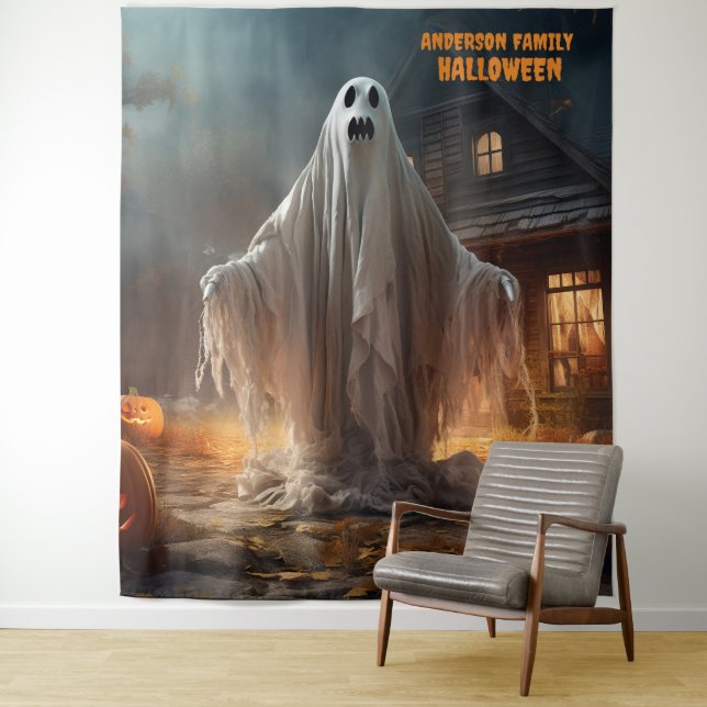 Tapete De Parede Espírito Assustador de Halloween Pendurado (In Situ)