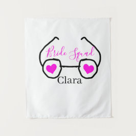 Tapete De Parede Esquadra da noiva óculos de natação rosa preto cor