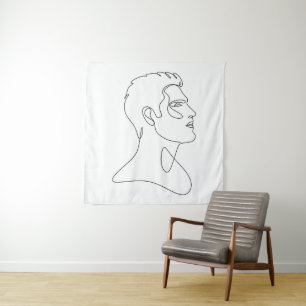 Tapete De Parede Essência Singular – Arte Minimalista Masculina em