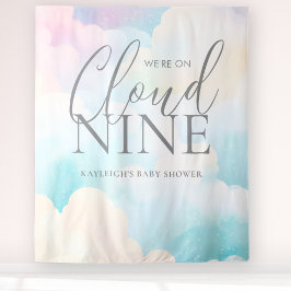 Tapete De Parede Estamos no Plano de Fundo do Chá de fraldas Cloud