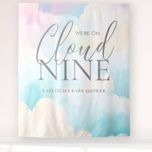 Tapete De Parede Estamos no Plano de Fundo do Chá de fraldas Cloud