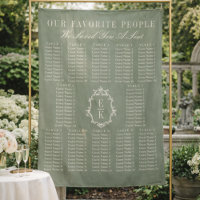 Estandarte de Cartaz de Assentos de Casamento em T