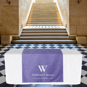 Tapete De Parede Estandarte de mesa personalizado em linho roxo par