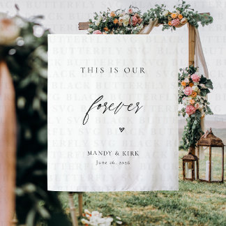 Tapete De Parede Este É o Nosso Fundo de Casamento Eterno | Minimal