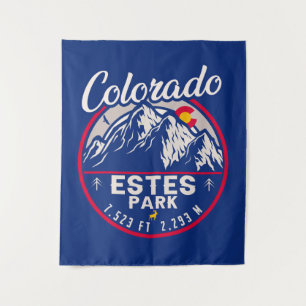 Tapete De Parede Estes Park Colorado Mountain Retro Sunset Skiing