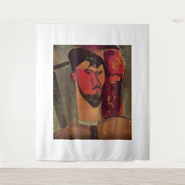 Tapete De Parede estilo artístico de Amedeo Modigliani (Frente)