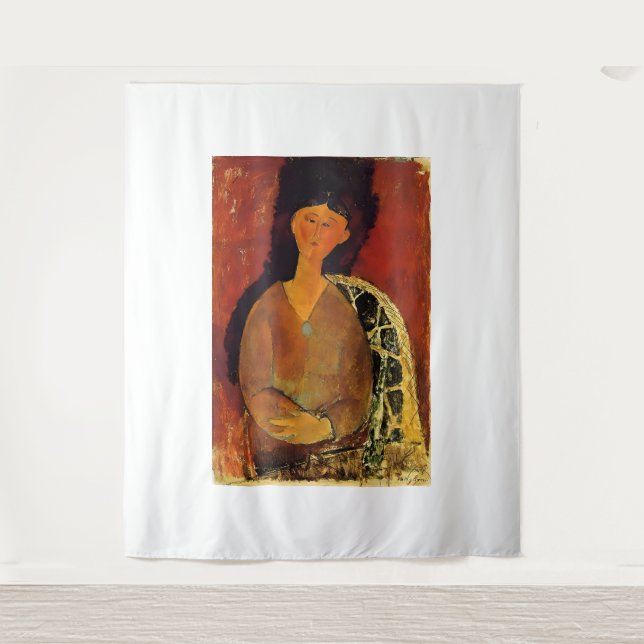 Tapete De Parede estilo artístico de Amedeo Modigliani (Frente)