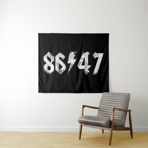 Tapete De Parede Estilo de Rock do 8647 Anti Trump Retro Vintage 80