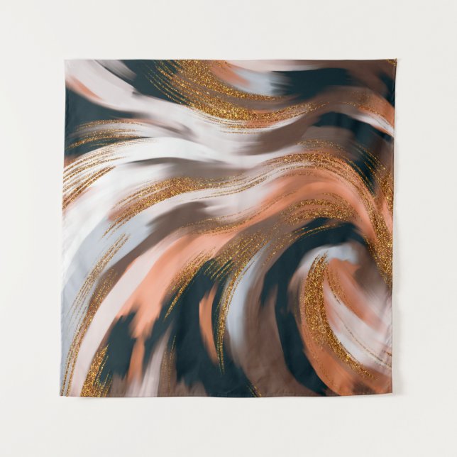 Tapete De Parede Estilo elegante e glamouroso. Paleta de cor natura (Frente)