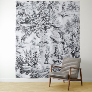 Tapete De Parede Estilo Russo Chinoiserie Branca Branca Francês