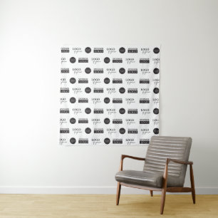 Tapete De Parede Etapa e repita os logotipos personalizados do patr