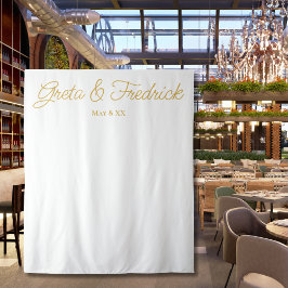 Tapete De Parede Eterno Simples - Plano de fundo branco Dourado min