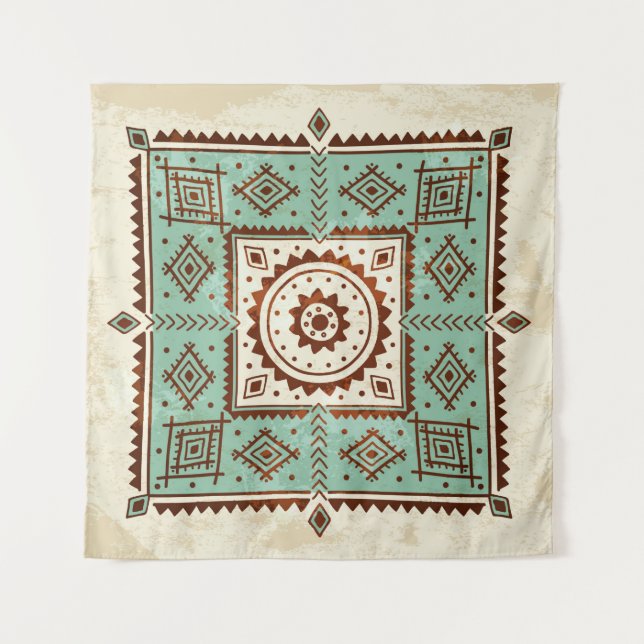 Tapete De Parede Ethnic ornament (Frente)