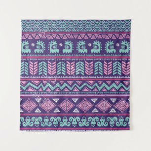 Tapete De Parede Étnica Tribal: Padrão Colorido Sem Costura.