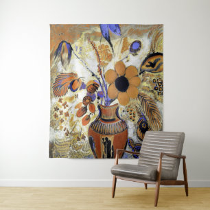 Tapete De Parede Etruscan Vase com Flores, Redon