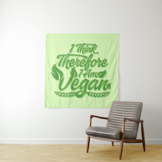 Tapete De Parede Eu Acho, Por Isso Sou Vegan (In Situ)