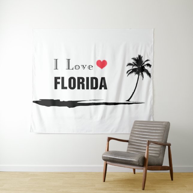 Tapete De Parede Eu amo a Florida (In Situ (Horizontal))
